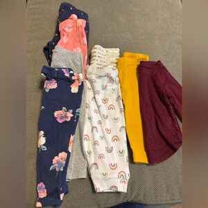 Carter’s & Various Brands 7 Kids Leggings - Various Styles Play Cloths 12 Months